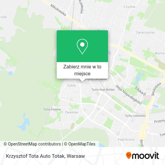 Mapa Krzysztof Tota Auto Totak