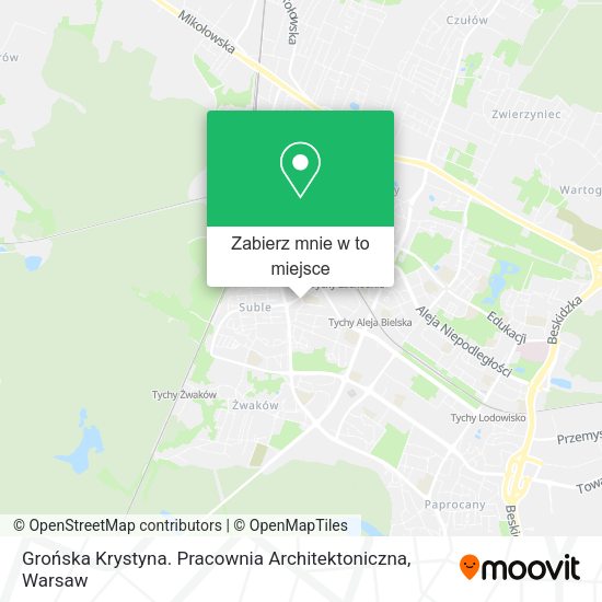 Mapa Grońska Krystyna. Pracownia Architektoniczna