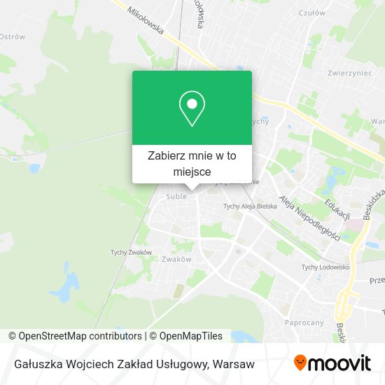 Mapa Gałuszka Wojciech Zakład Usługowy