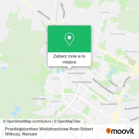 Mapa Przedsiębiorstwo Wielobranżowe Roen Robert Wilkosz