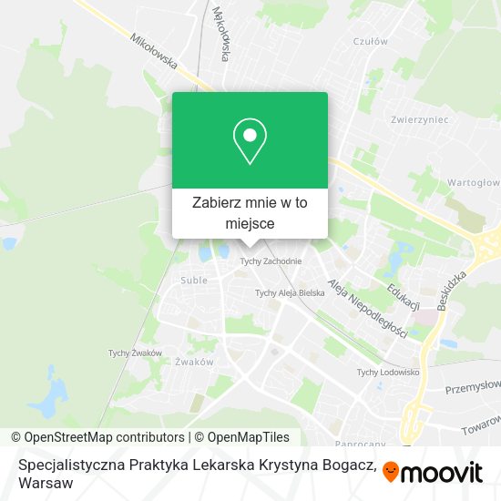 Mapa Specjalistyczna Praktyka Lekarska Krystyna Bogacz