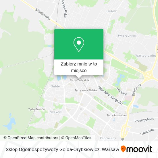 Mapa Sklep Ogólnospożywczy Golda-Orybkiewicz