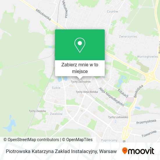 Mapa Piotrowska Katarzyna Zakład Instalacyjny