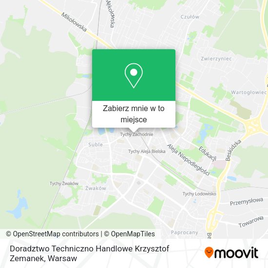 Mapa Doradztwo Techniczno Handlowe Krzysztof Zemanek