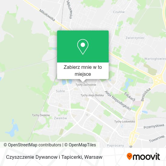 Mapa Czyszczenie Dywanow i Tapicerki