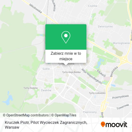 Mapa Kruczek Piotr, Pilot Wycieczek Zagranicznych