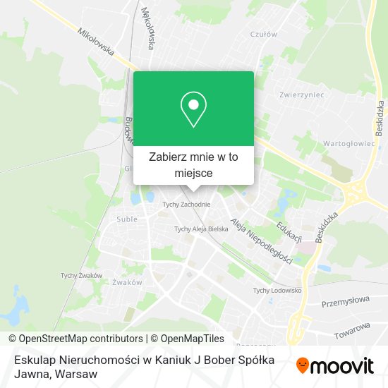 Mapa Eskulap Nieruchomości w Kaniuk J Bober Spółka Jawna