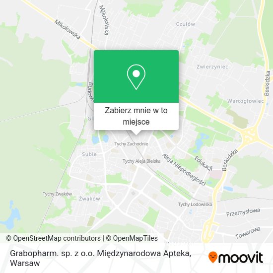 Mapa Grabopharm. sp. z o.o. Międzynarodowa Apteka