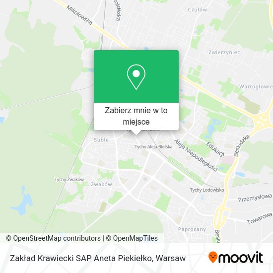 Mapa Zakład Krawiecki SAP Aneta Piekiełko