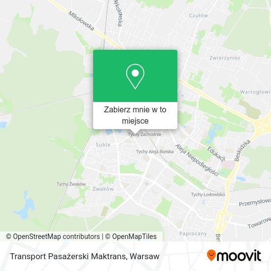 Mapa Transport Pasażerski Maktrans