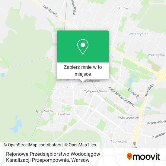 Mapa Rejonowe Przedsiębiorstwo Wodociągów i Kanalizacji Przepompownia