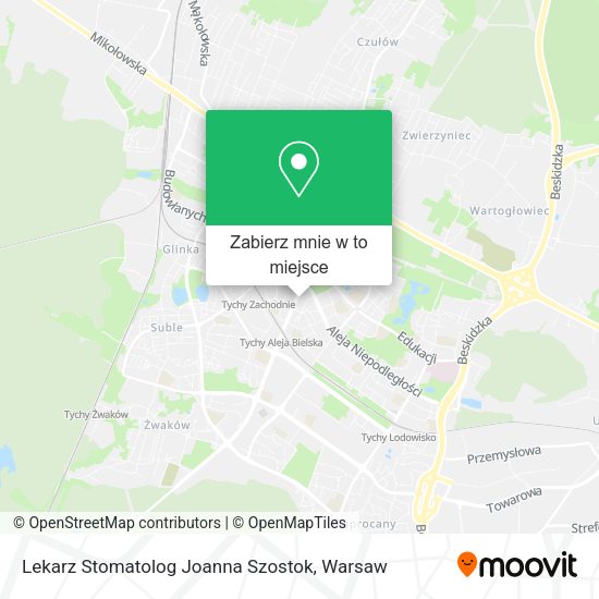 Mapa Lekarz Stomatolog Joanna Szostok