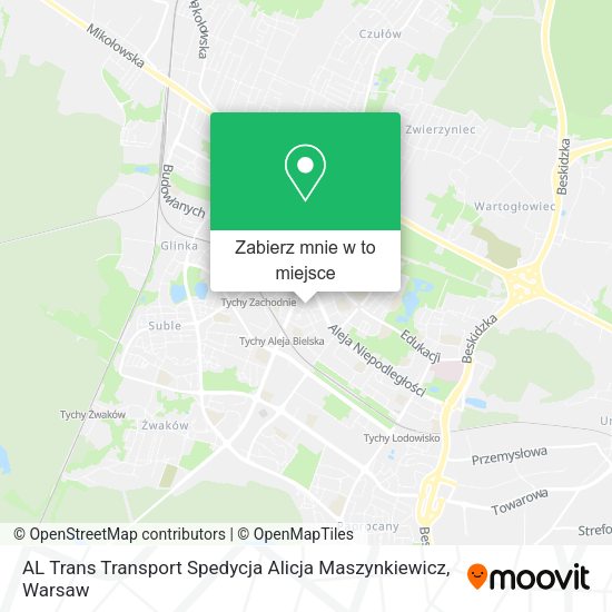 Mapa AL Trans Transport Spedycja Alicja Maszynkiewicz