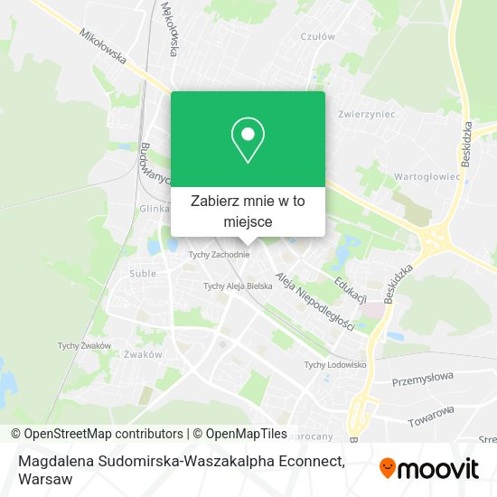 Mapa Magdalena Sudomirska-Waszakalpha Econnect