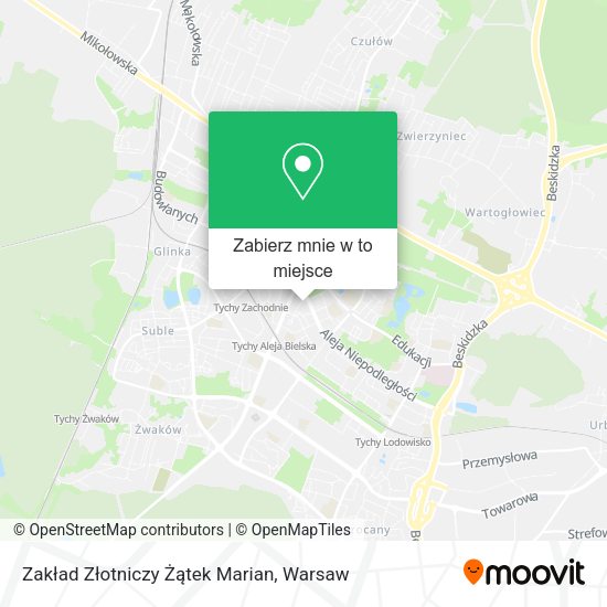 Mapa Zakład Złotniczy Żątek Marian