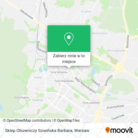 Mapa Sklep Obuwniczy Sowińska Barbara