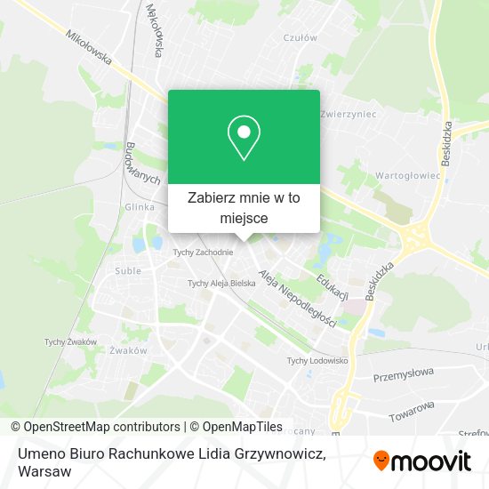 Mapa Umeno Biuro Rachunkowe Lidia Grzywnowicz