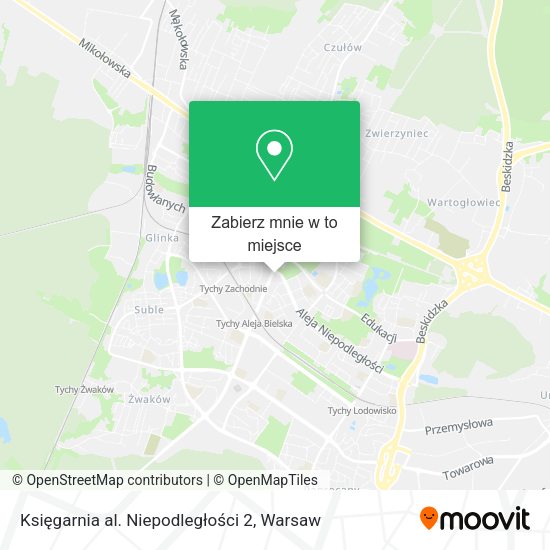 Mapa Księgarnia al. Niepodległości 2