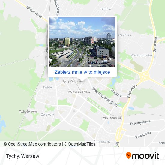 Mapa Tychy