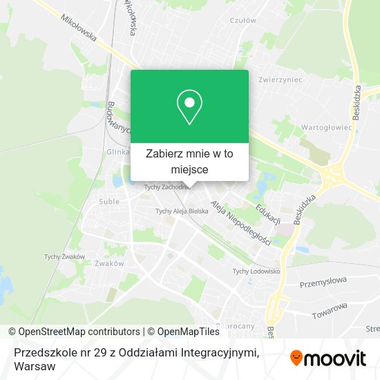 Mapa Przedszkole nr 29 z Oddziałami Integracyjnymi