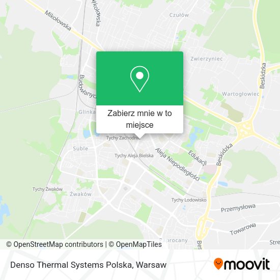 Mapa Denso Thermal Systems Polska