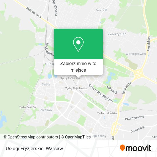 Mapa Usługi Fryzjerskie