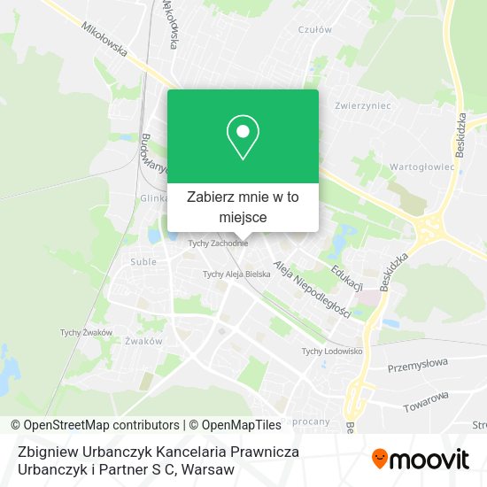 Mapa Zbigniew Urbanczyk Kancelaria Prawnicza Urbanczyk i Partner S C