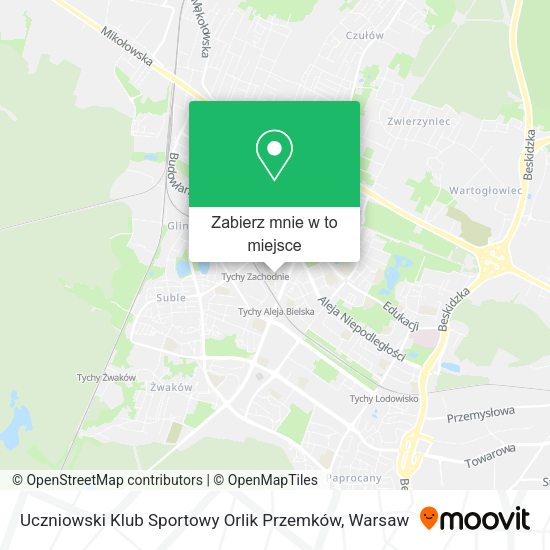 Mapa Uczniowski Klub Sportowy Orlik Przemków