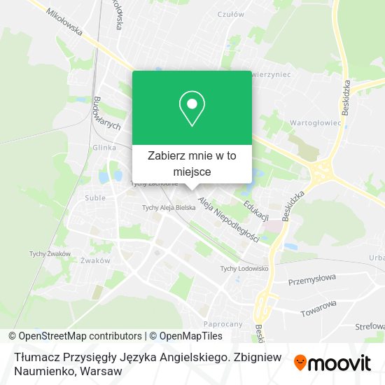 Mapa Tłumacz Przysięgły Języka Angielskiego. Zbigniew Naumienko