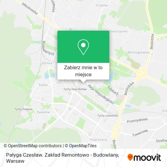 Mapa Pałyga Czesław. Zakład Remontowo - Budowlany