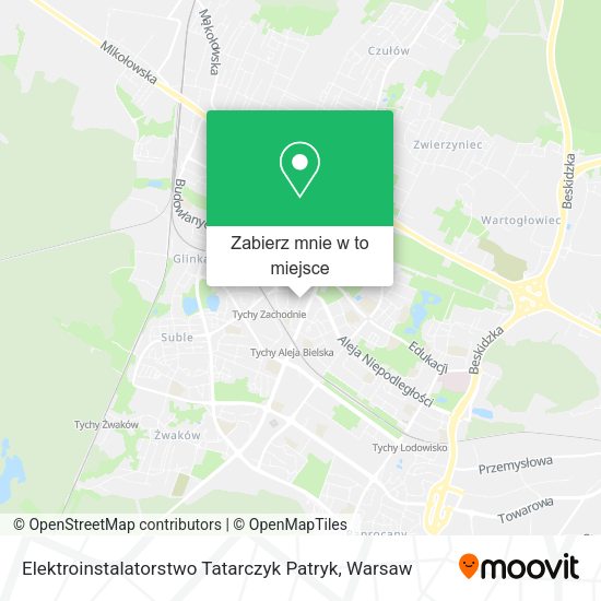 Mapa Elektroinstalatorstwo Tatarczyk Patryk