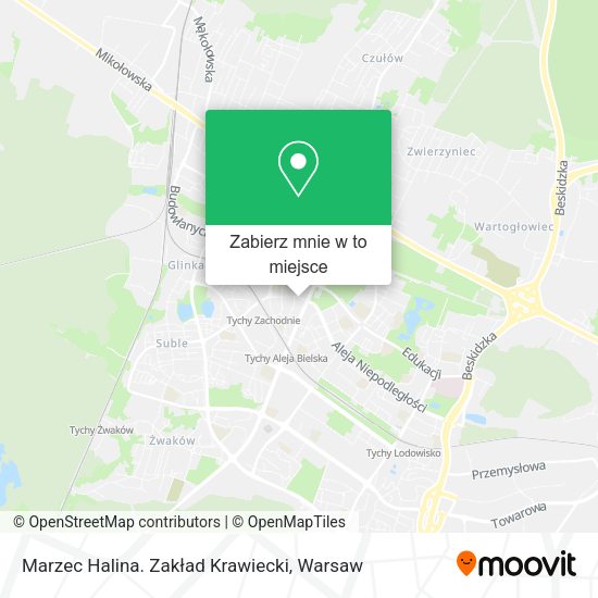 Mapa Marzec Halina. Zakład Krawiecki