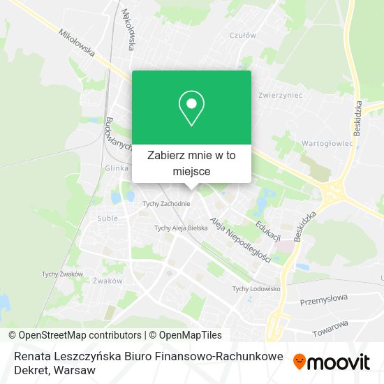 Mapa Renata Leszczyńska Biuro Finansowo-Rachunkowe Dekret