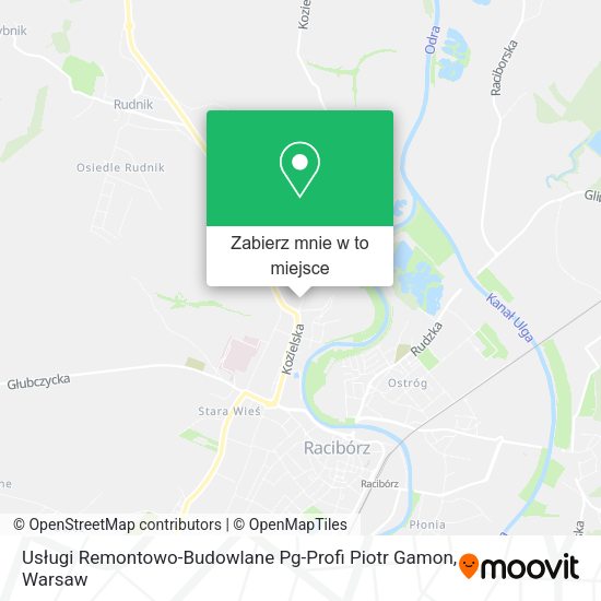 Mapa Usługi Remontowo-Budowlane Pg-Profi Piotr Gamon