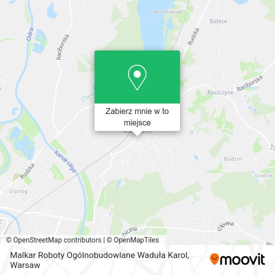 Mapa Malkar Roboty Ogólnobudowlane Waduła Karol