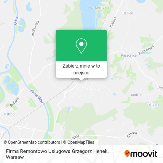 Mapa Firma Remontowo Usługowa Grzegorz Henek