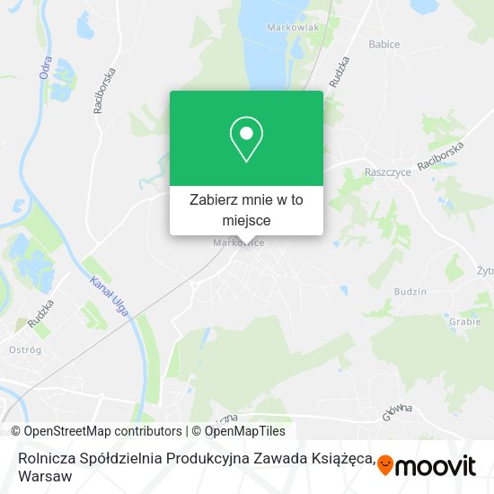 Mapa Rolnicza Spółdzielnia Produkcyjna Zawada Książęca