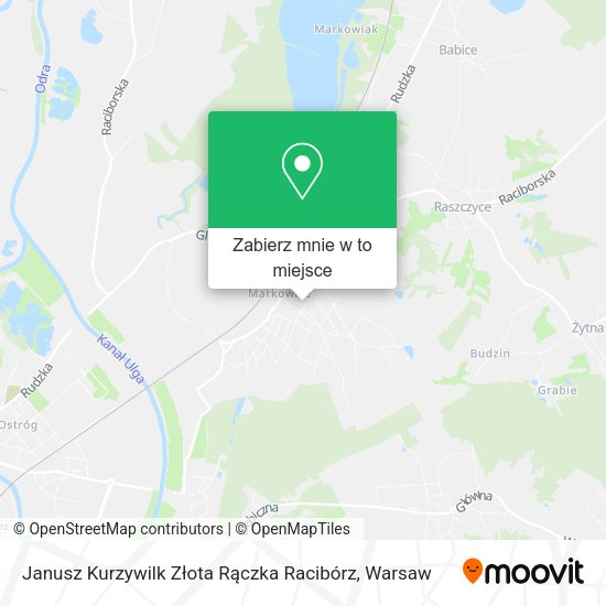 Mapa Janusz Kurzywilk Złota Rączka Racibórz