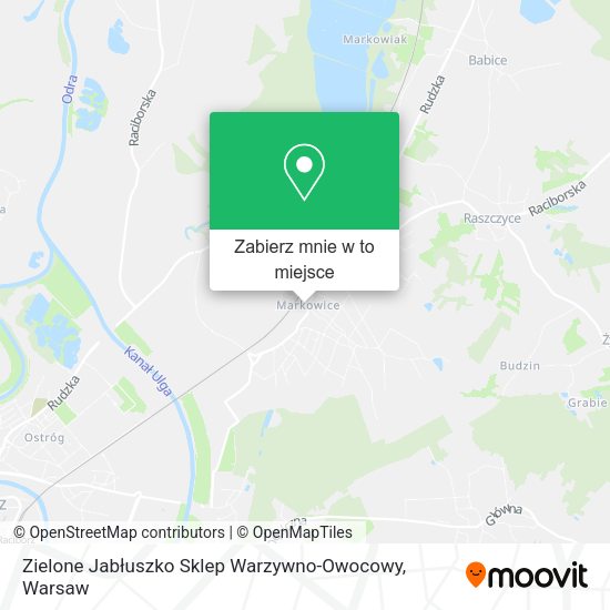 Mapa Zielone Jabłuszko Sklep Warzywno-Owocowy