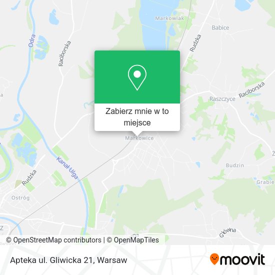 Mapa Apteka ul. Gliwicka 21