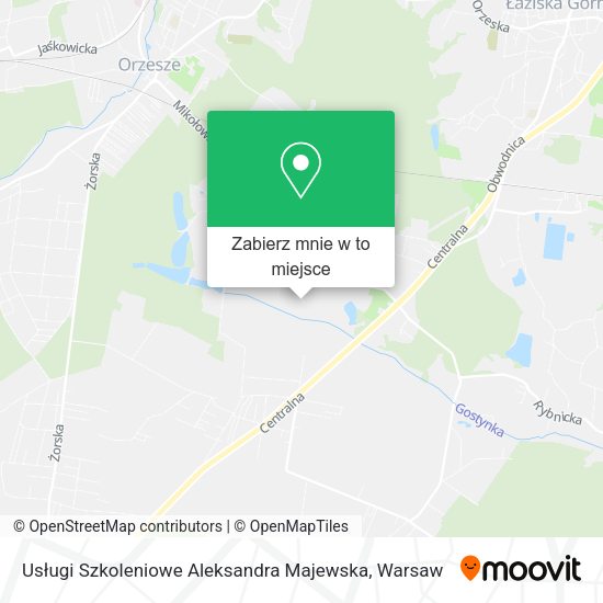 Mapa Usługi Szkoleniowe Aleksandra Majewska