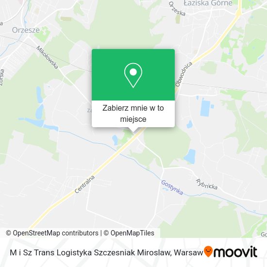 Mapa M i Sz Trans Logistyka Szczesniak Miroslaw