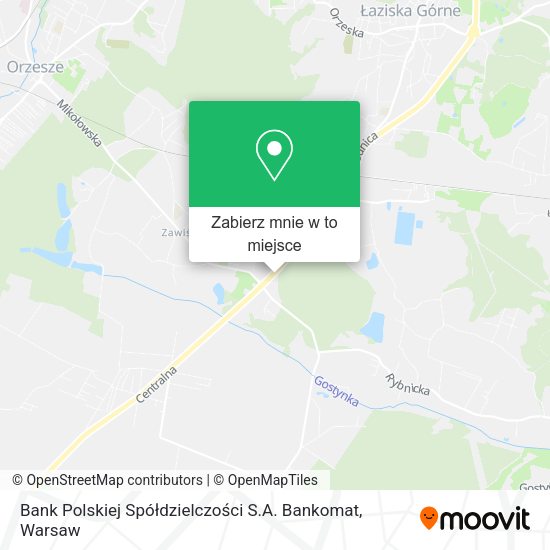 Mapa Bank Polskiej Spółdzielczości S.A. Bankomat