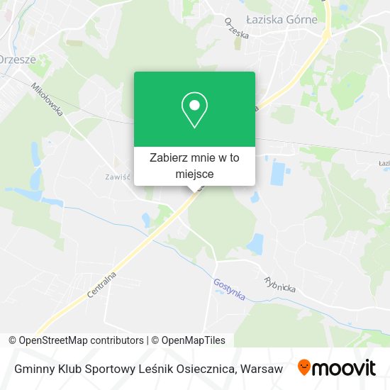 Mapa Gminny Klub Sportowy Leśnik Osiecznica