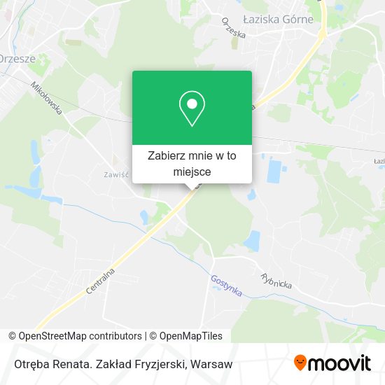 Mapa Otręba Renata. Zakład Fryzjerski