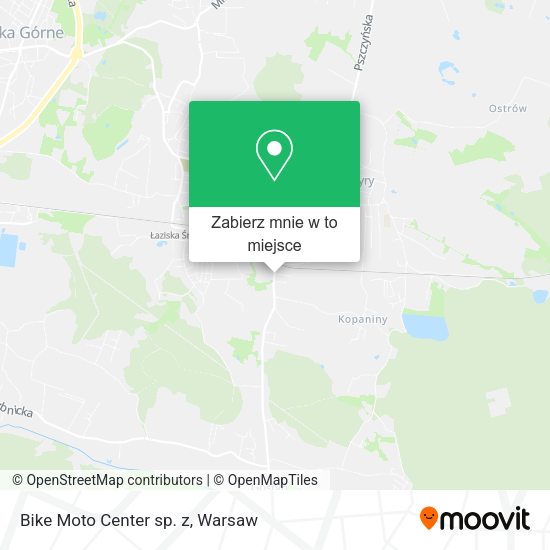 Mapa Bike Moto Center sp. z