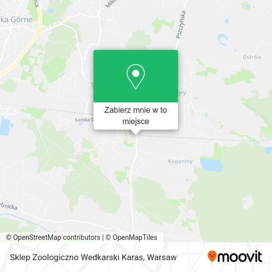 Mapa Sklep Zoologiczno Wedkarski Karas