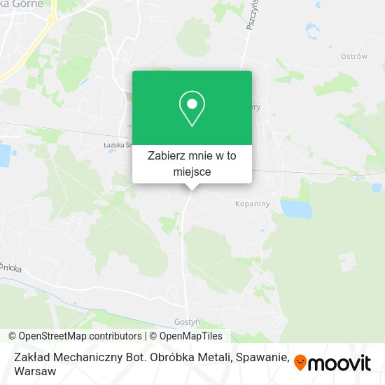 Mapa Zakład Mechaniczny Bot. Obróbka Metali, Spawanie