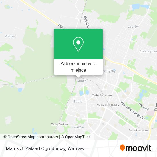 Mapa Małek J. Zakład Ogrodniczy