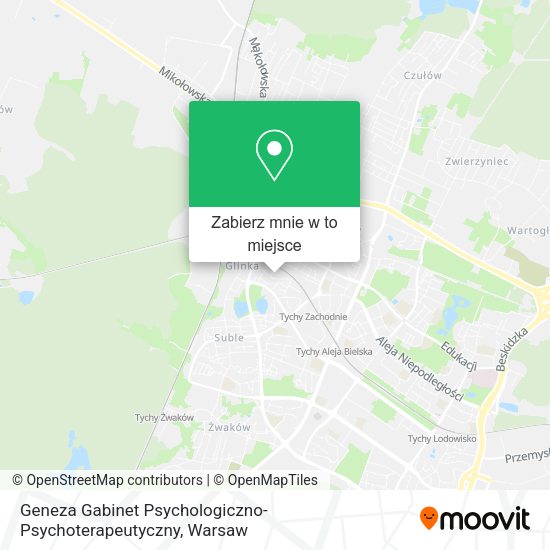 Mapa Geneza Gabinet Psychologiczno-Psychoterapeutyczny